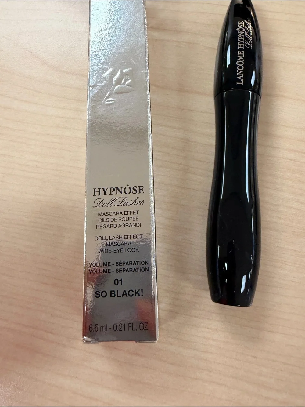 LANCOME HYPNOSE DOLL EYES WATERPROOF DOLL LASH EFFECT MASCARA 6.5ML #01 SO BLACK